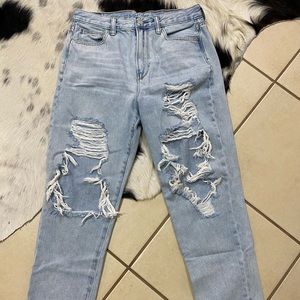 High waisted mom jeans